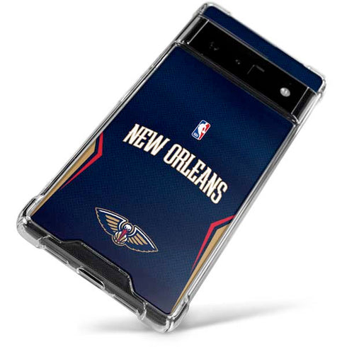 NBA New Orleans Pelicans Jersey Google Pixel 6 Clear Case
